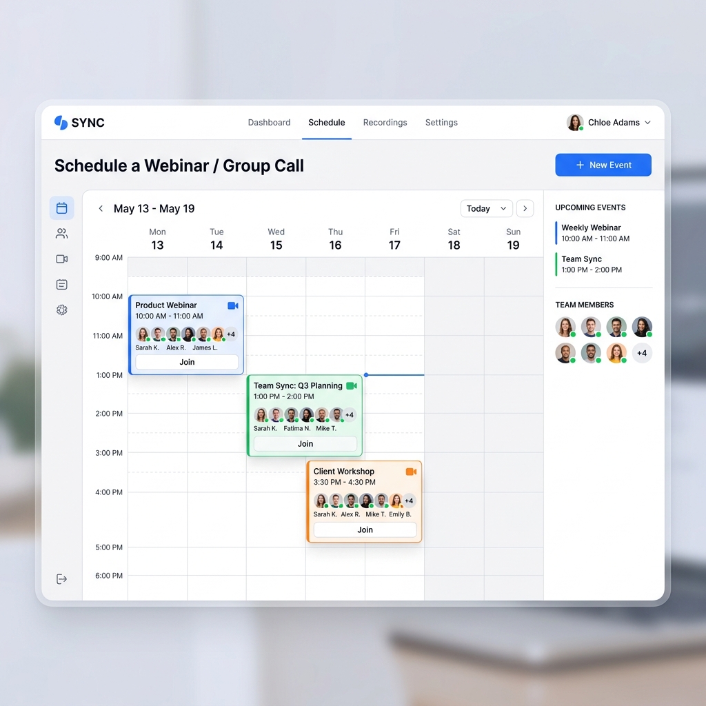 Group Calls & Webinars